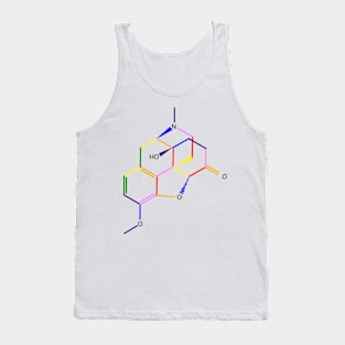 Oxycontin Molecule Rainbow Chemistry Tank Top